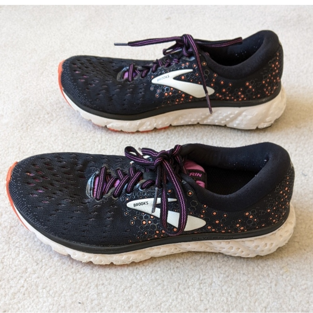 Brooks Black and Orange Running Shoes